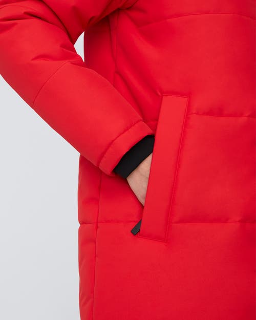 Quartz Co. Madeline | Hooded Insulated Winter Jacket In Red