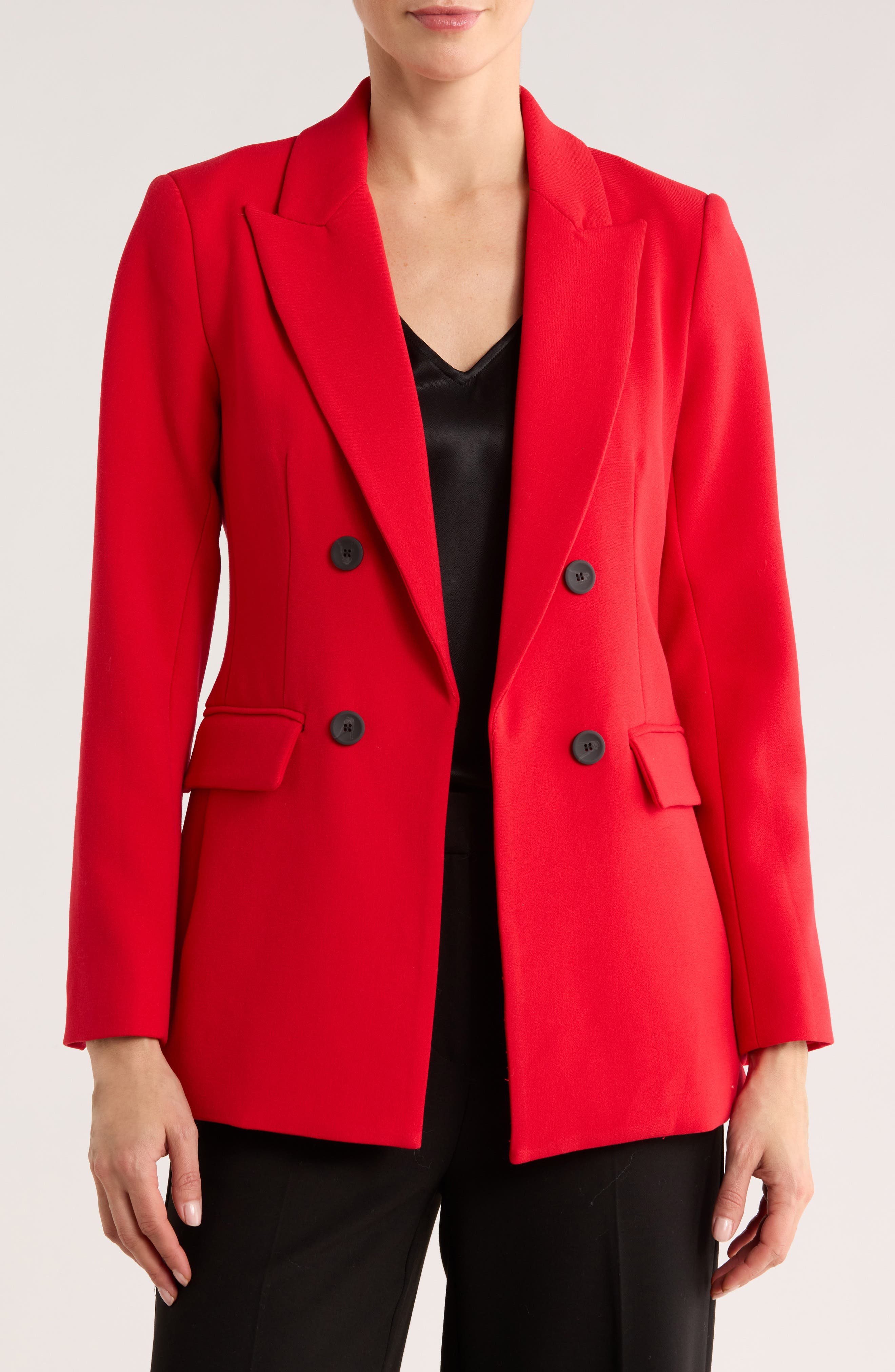 T Tahari Double Breasted Blazer