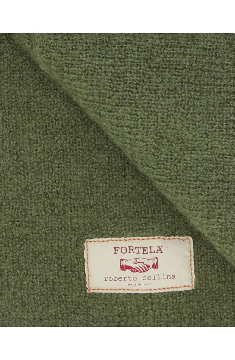 Fortela Teddy Patch Pocket Cardigan, Alternate, color, Green