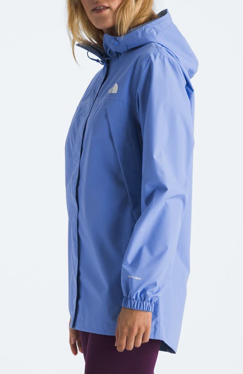 The North Face Antora Waterproof Hooded Rain Jacket In Virtual Blue