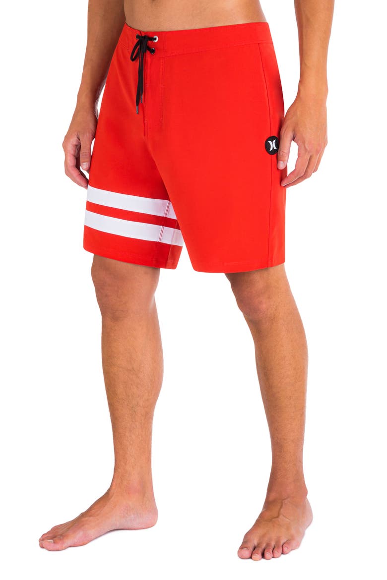 Block Party Board Shorts, Alternate, color, HABANERO