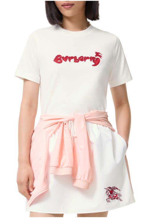 Heart Logo Cotton T-shirt