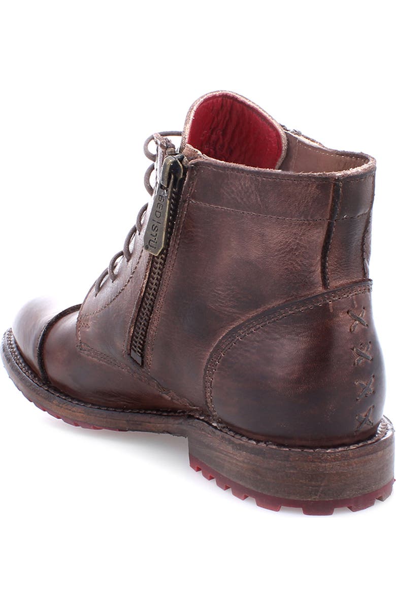Bed Stu Bonnie II Combat Boot, Alternate, color, Teak Rustic