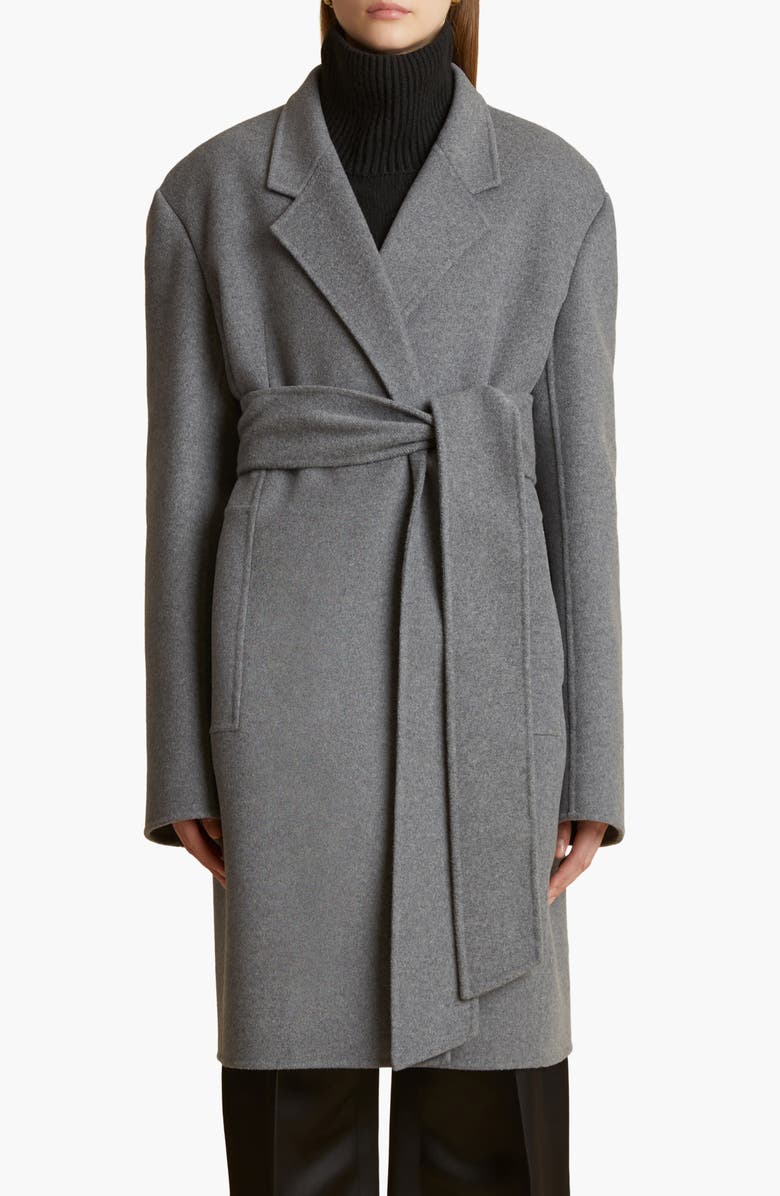 Khaite Annly Wool Wrap Coat, Main, color,