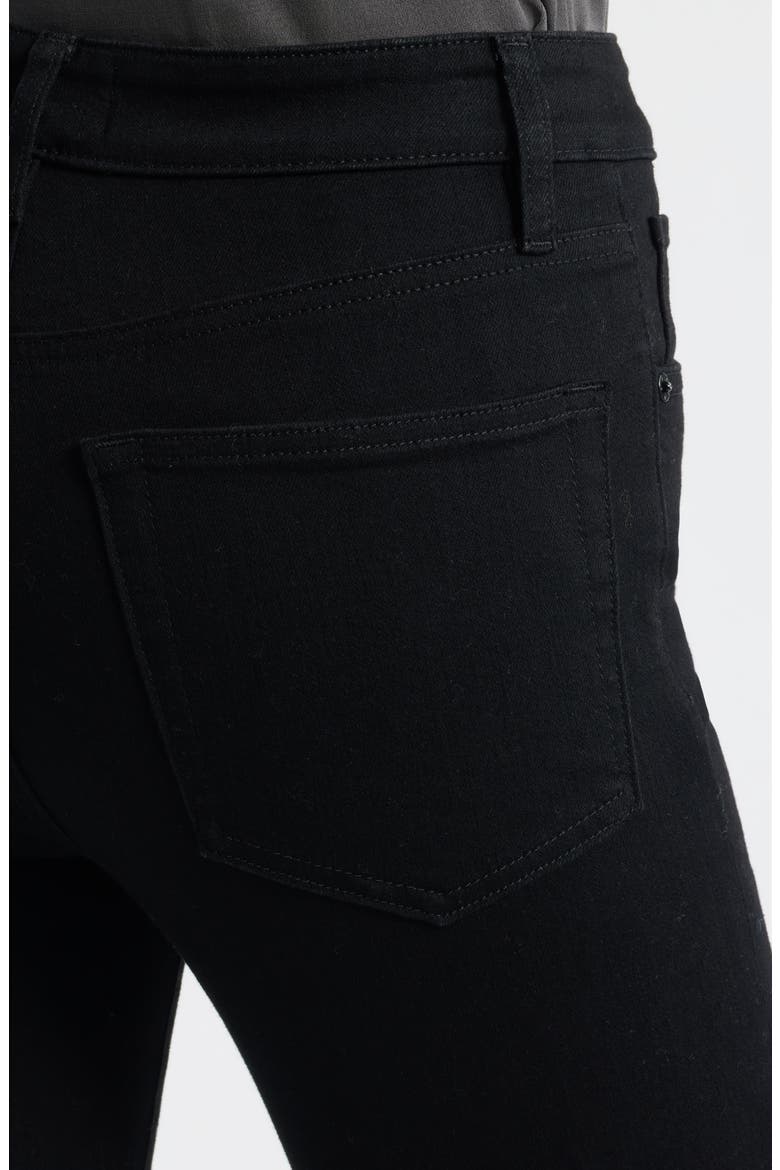 The Reboot High Waist Ankle Bootcut Jeans, Alternate, color, BLACK