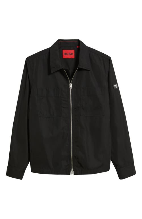 Hugo Boss Hugo Evalom Water Repellent Jacket In Black
