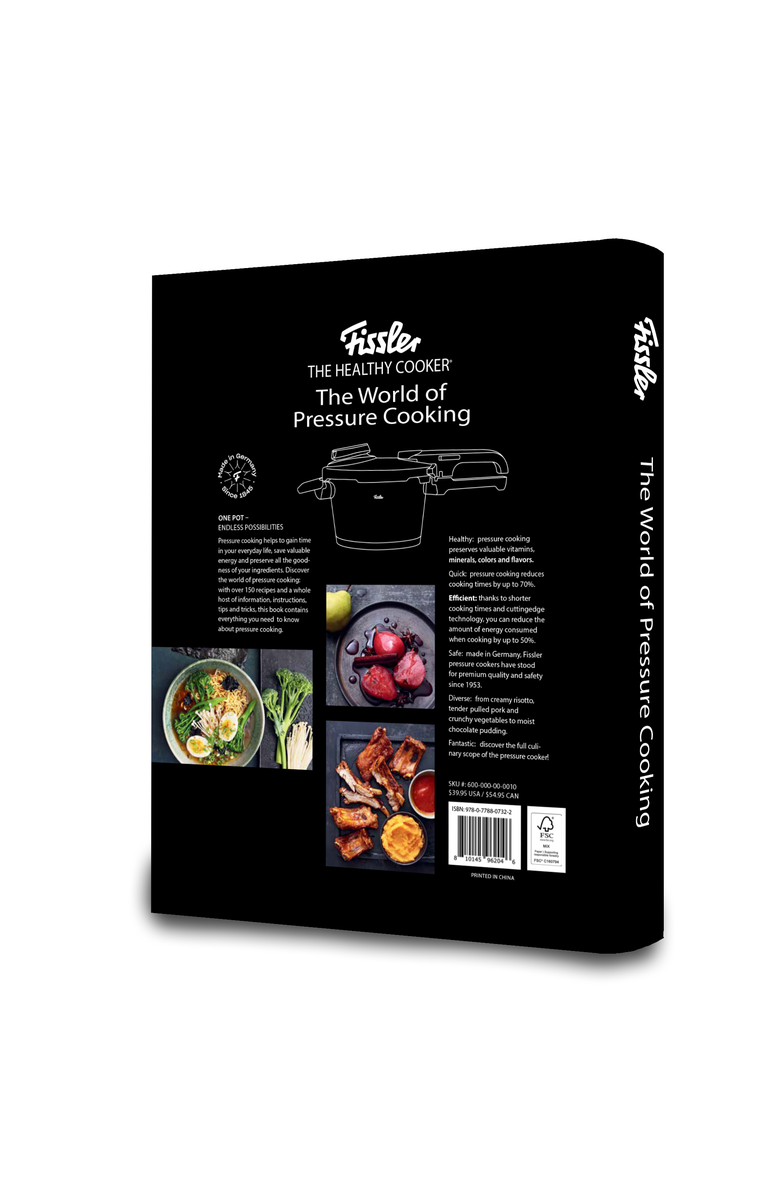 Fissler The World of Pressure Cooking - The Ultimate Guide to The Healthy Cooker<sup>®</sup> with 150+ Recipes, Techniques & History -Hardcover, Alternate, color, Black