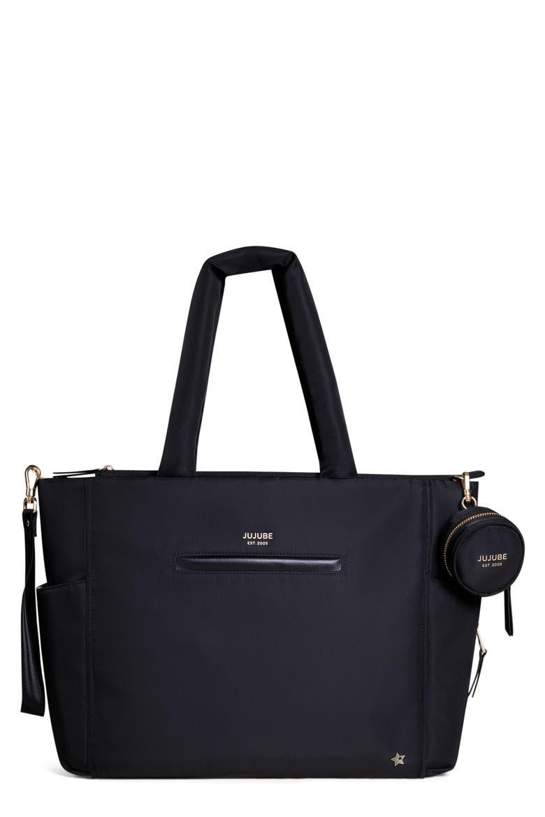 Utility Strap Diaper Tote, Main, color, BLACK
