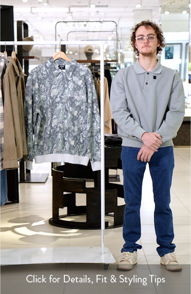 French Terry Long Sleeve Polo, sales video thumbnail