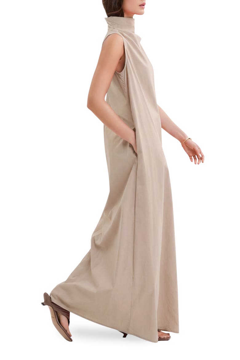 Minna Sleeveless Maxi Dress, Alternate, color, SAND
