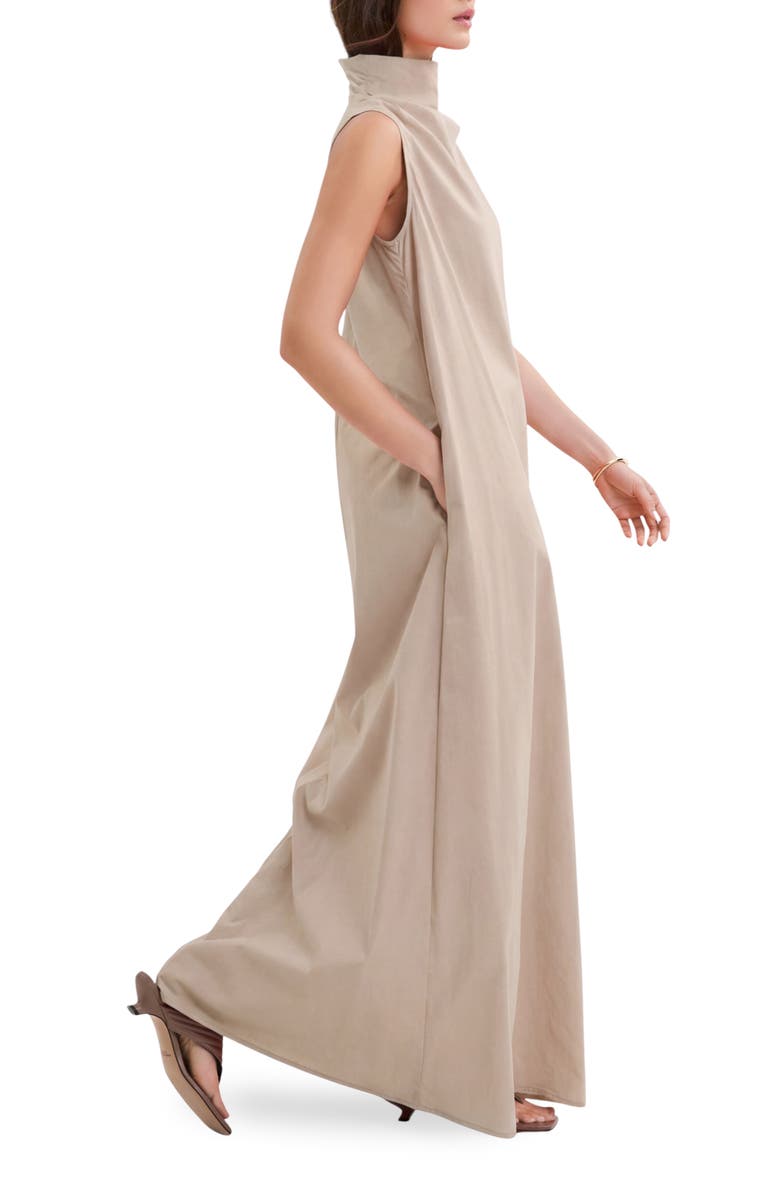 Marcella Minna Sleeveless Maxi Dress, Alternate, color, Sand