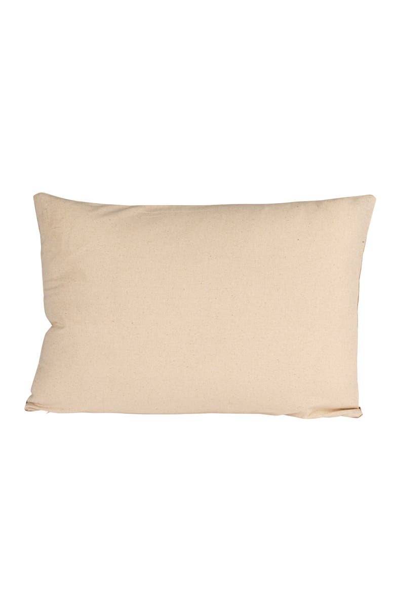 Storied Home Aureate Sands Velvet Lumbar Pillow, Gold and Sand, Alternate, color, Tan