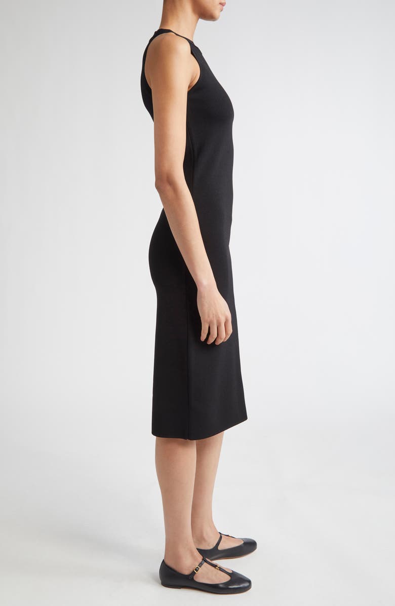 Max Mara Studio Pirenei Racerback Dress, Alternate, color, Black
