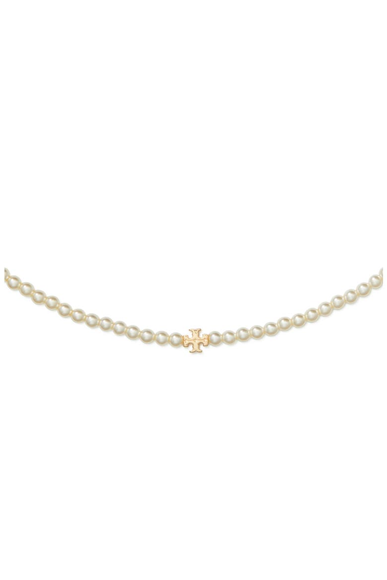 Moondance Faux Pearl Necklace, Alternate, color, TORY GOLD / PEARL