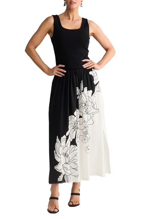 Maya Floral Print Sleeveless Dress