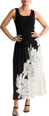 Brave+True Maya Floral Print Sleeveless Dress