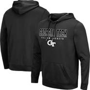 COLOSSEUM Men's Colosseum Black Georgia Tech Yellow Jackets Blackout 3.0 Pullover Hoodie