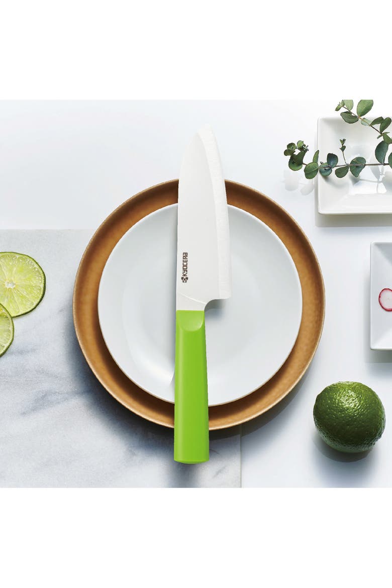 INNOVATIONwhite® 3 Piece Ceramic Knife Set, Alternate, color, Green