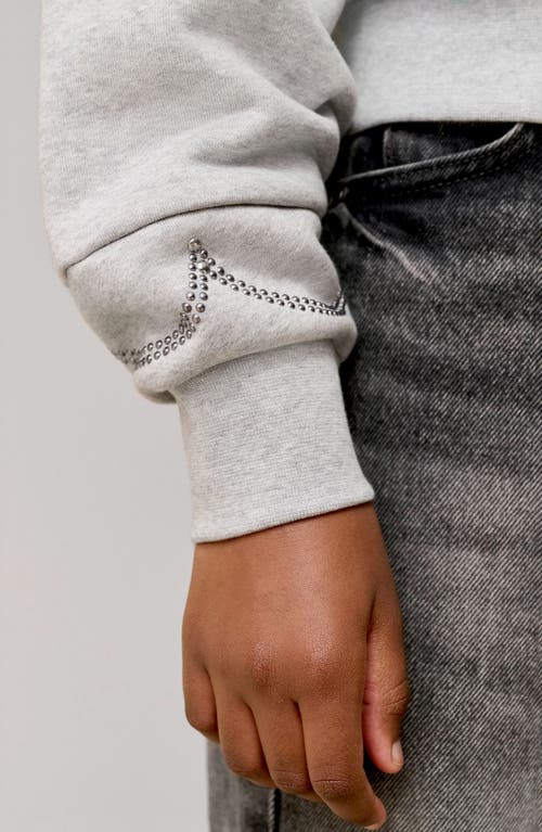 Smallsaints By Allsaints Kids' Logo Embellished Graphic Sweatshirt In Grey