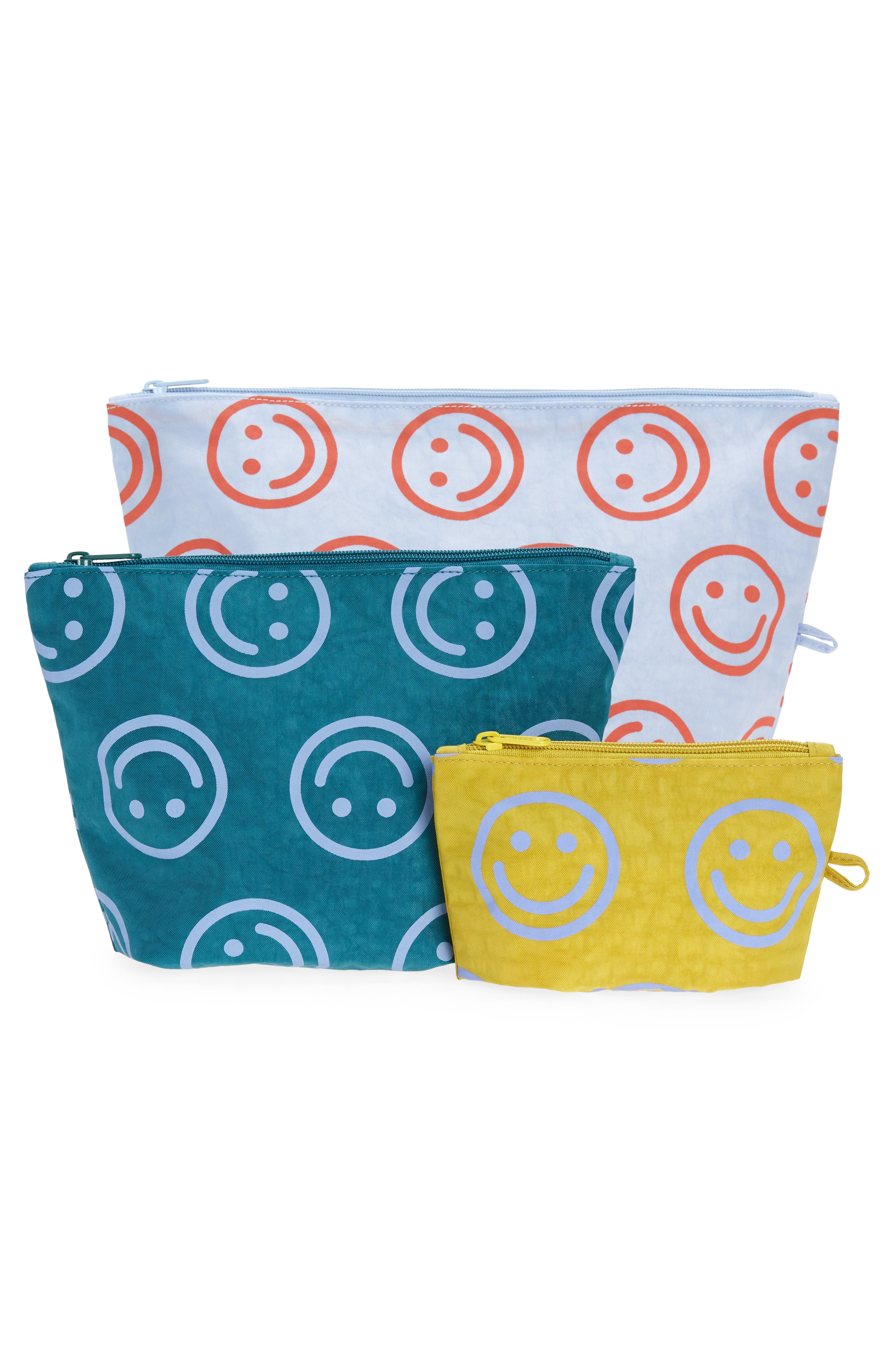 3-Piece Go Pouch Set, Alternate, color, HAPPY MIX