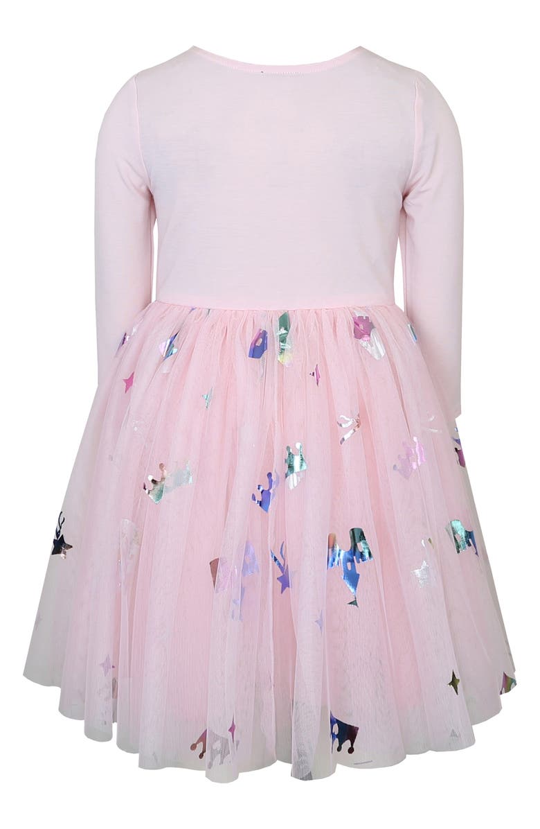 Zunie Kids' Castle Sequin Dress, Alternate, color, Pink
