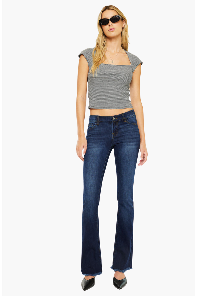 Anne Low Rise Bootcut Jeans, Alternate, color, Dark Wash