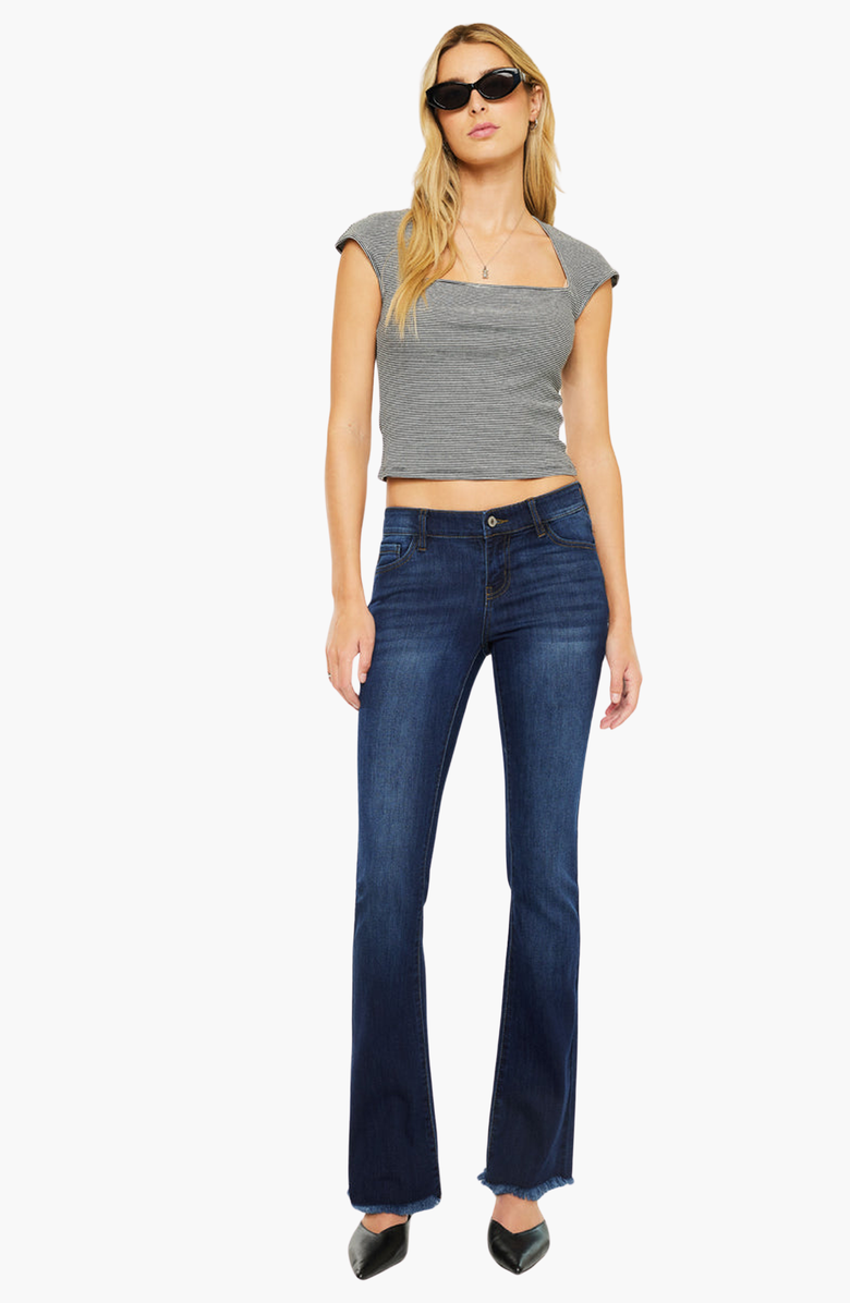 KanCan Anne Low Rise Bootcut Jeans, Alternate, color, Dark Wash