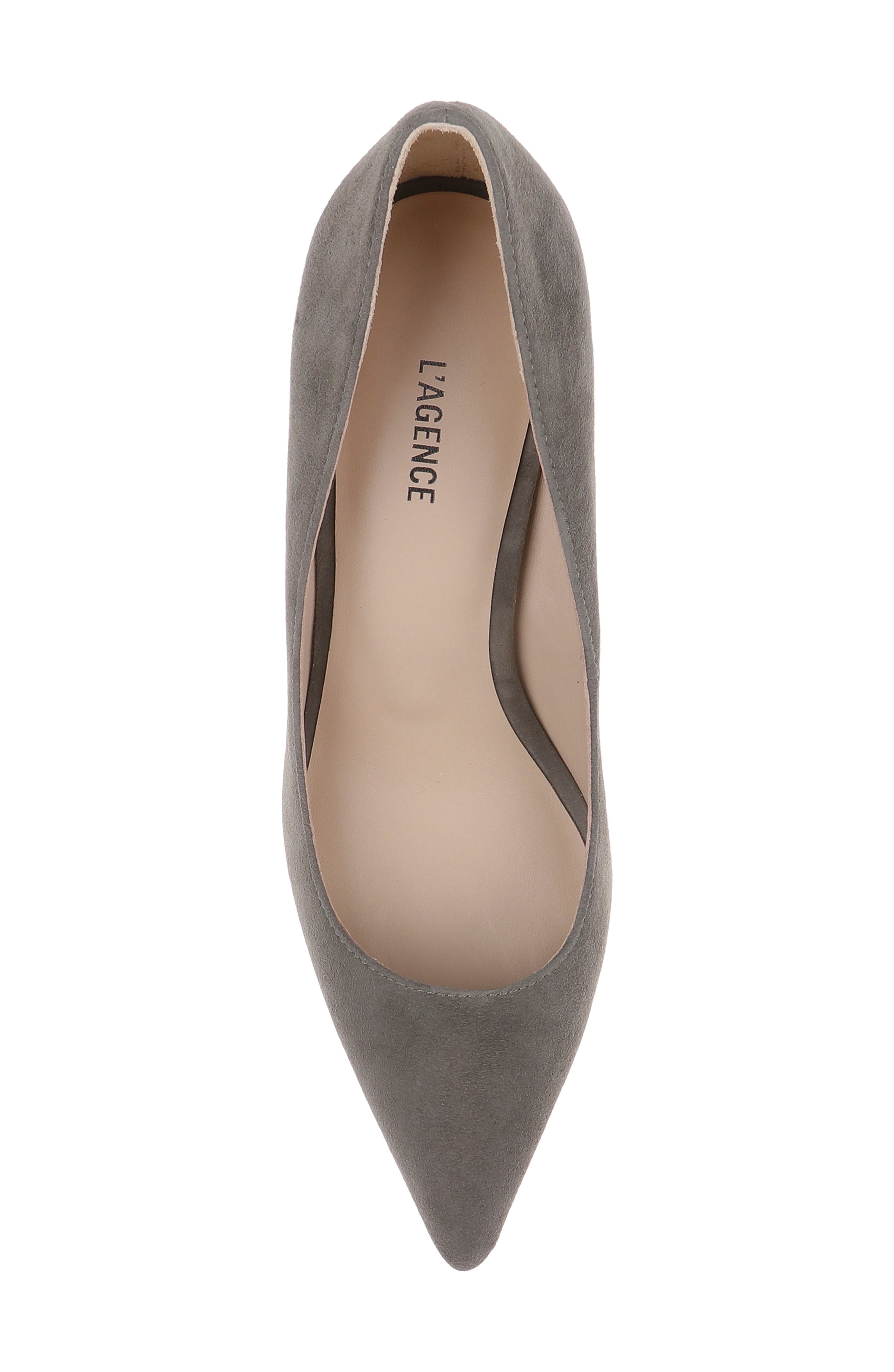 Maelle Pointed Toe Pump, Alternate, color, SMOKE SUEDE