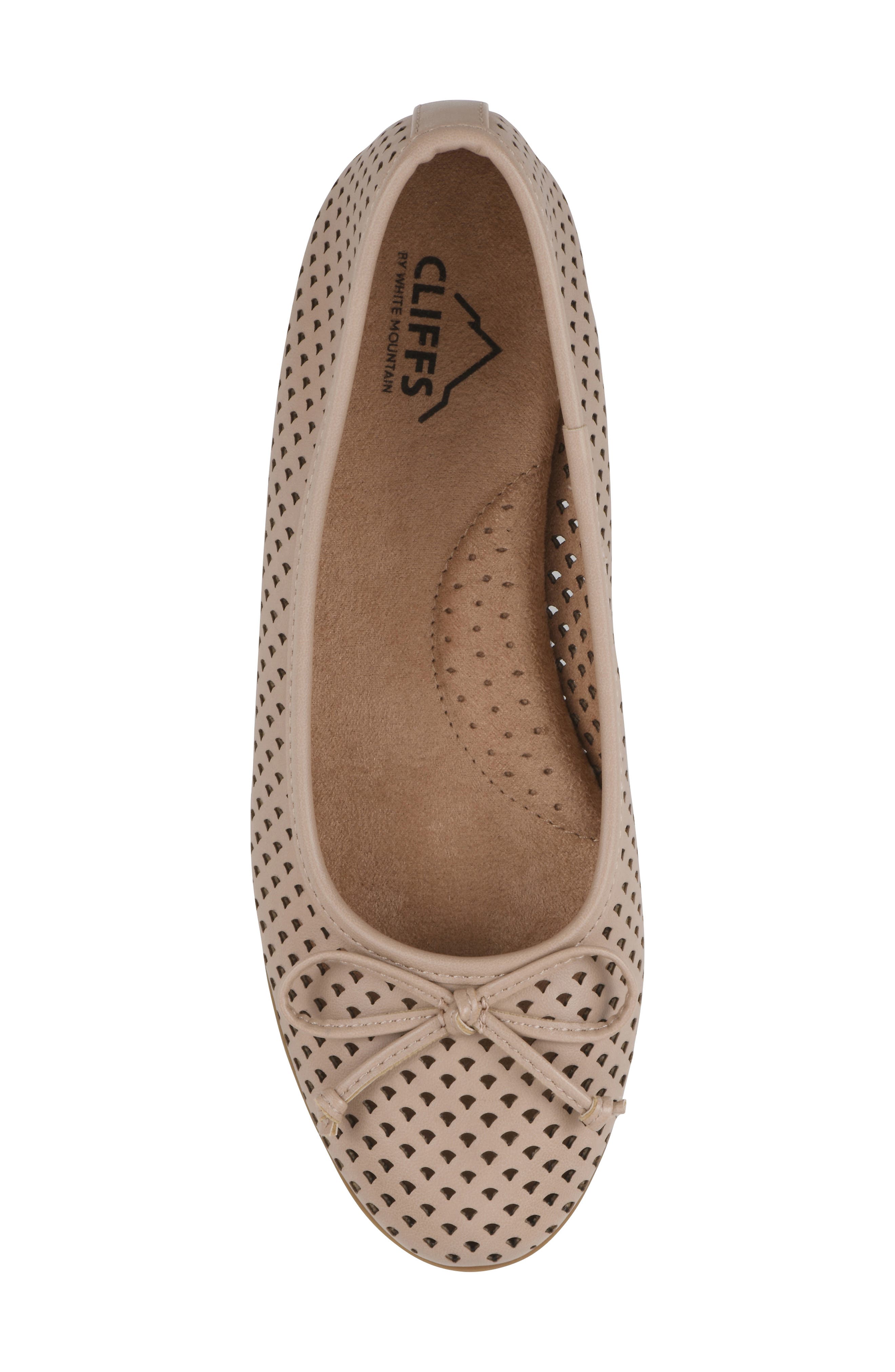 Carris Perforated Flat, Alternate, color, NATURAL/ SMOOTH