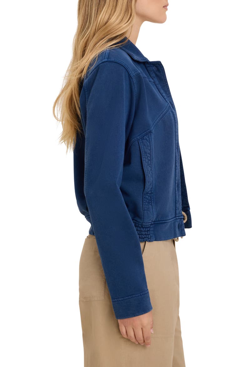 Terry Bubble Jacket, Alternate, color, MEDIUM WASH
