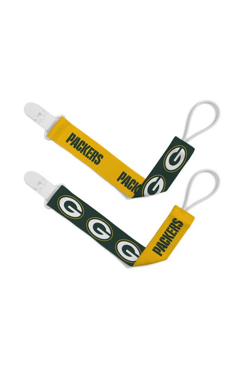 Green Bay Packers Pacifier Clip 2-Pack