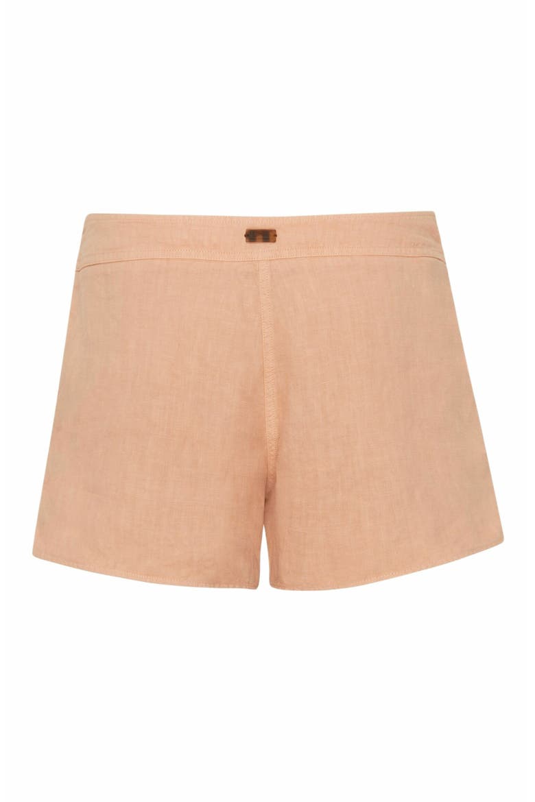Women's Linen Bermuda Shorts, Alternate, color, BLUSH
