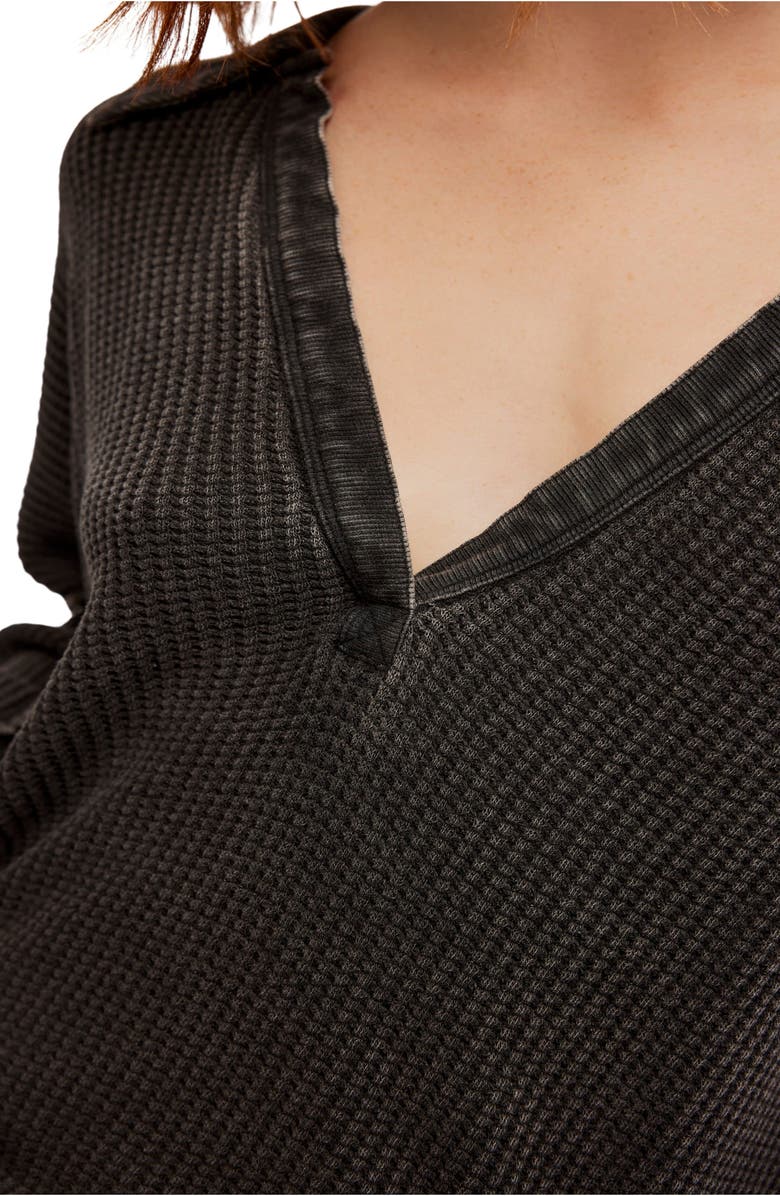 Free People Travis Oversize Thermal Polo, Alternate, color,