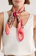 Vince Camuto Leopard Border Square Scarf