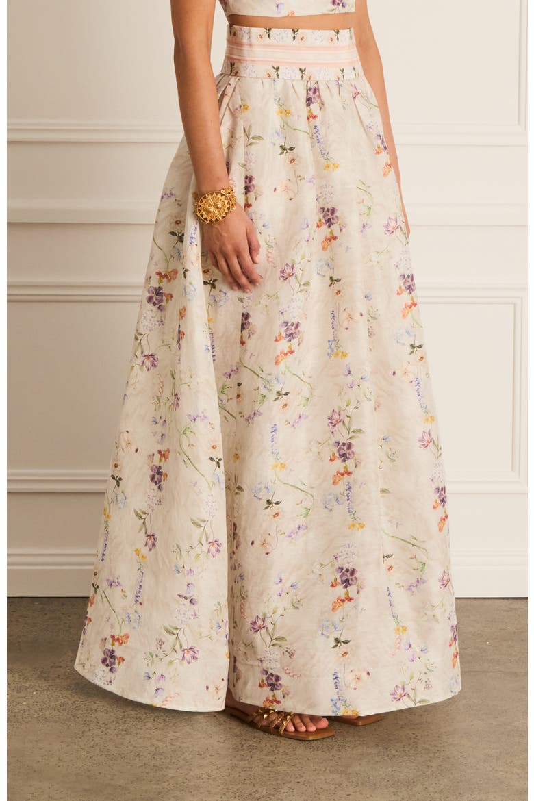 Moonflower Zandra Maxi Skirt, Alternate, color, White