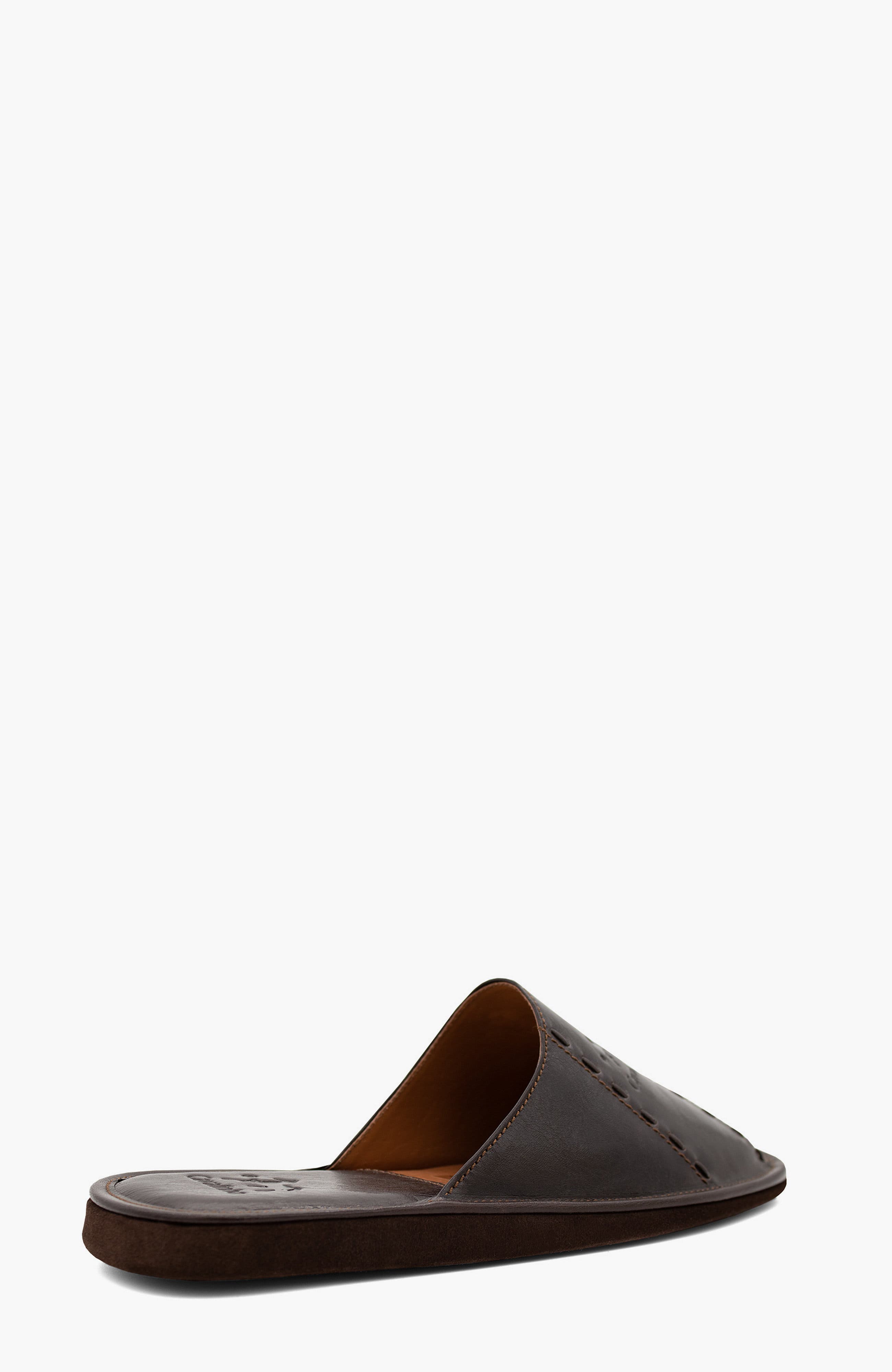 Gentleman Leather House Slippers 101, Alternate, color, Brown