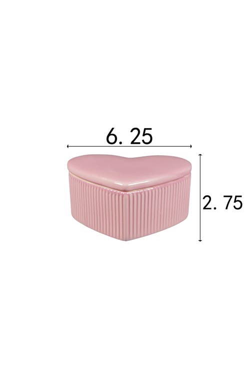 Flora Bunda Vanilla Cloud Heart Candle In Pink