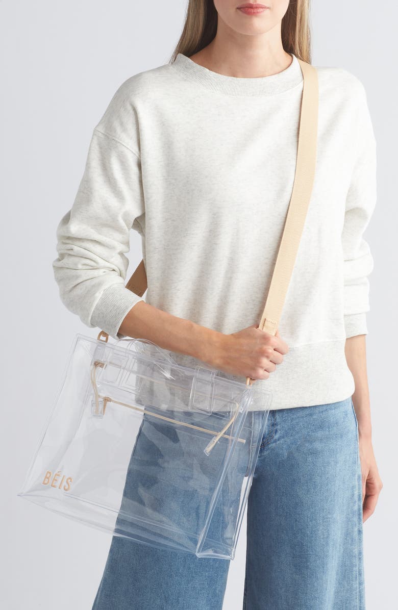 Béis The Clear Stadium Tote, Alternate, color,