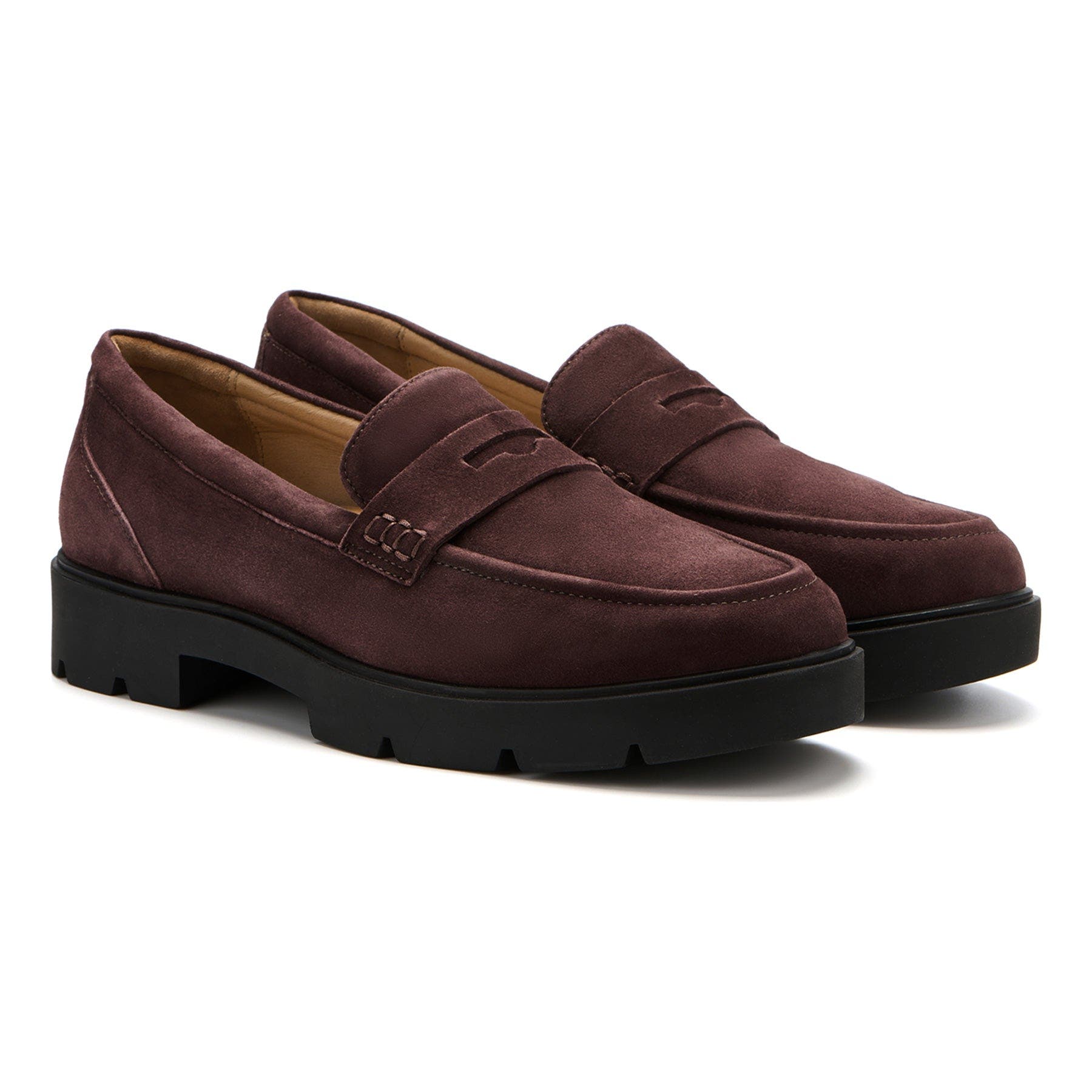 Boulevard Loafer, Alternate, color, Chocolate Suede