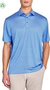 CONSTRUCT Regular Fit Stripes Recycled Performance Golf Polo