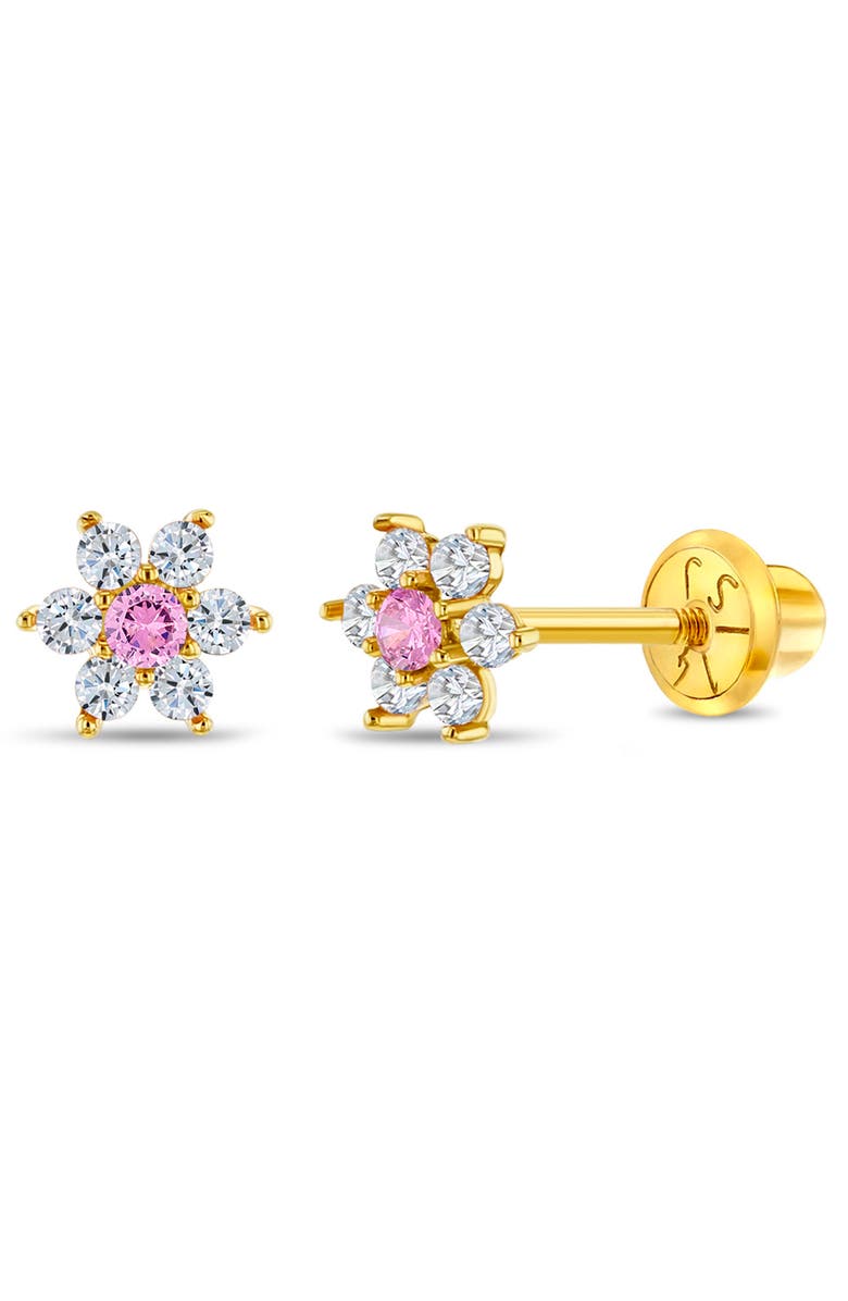 In Season Jewelry 14k Flower Cluster Earrings, Main, color, Gold