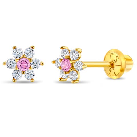 14k Flower Cluster Earrings