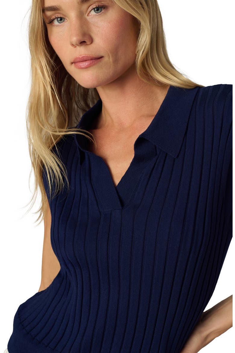 The Mal Popover Rib Sweater, Alternate, color, NAVY