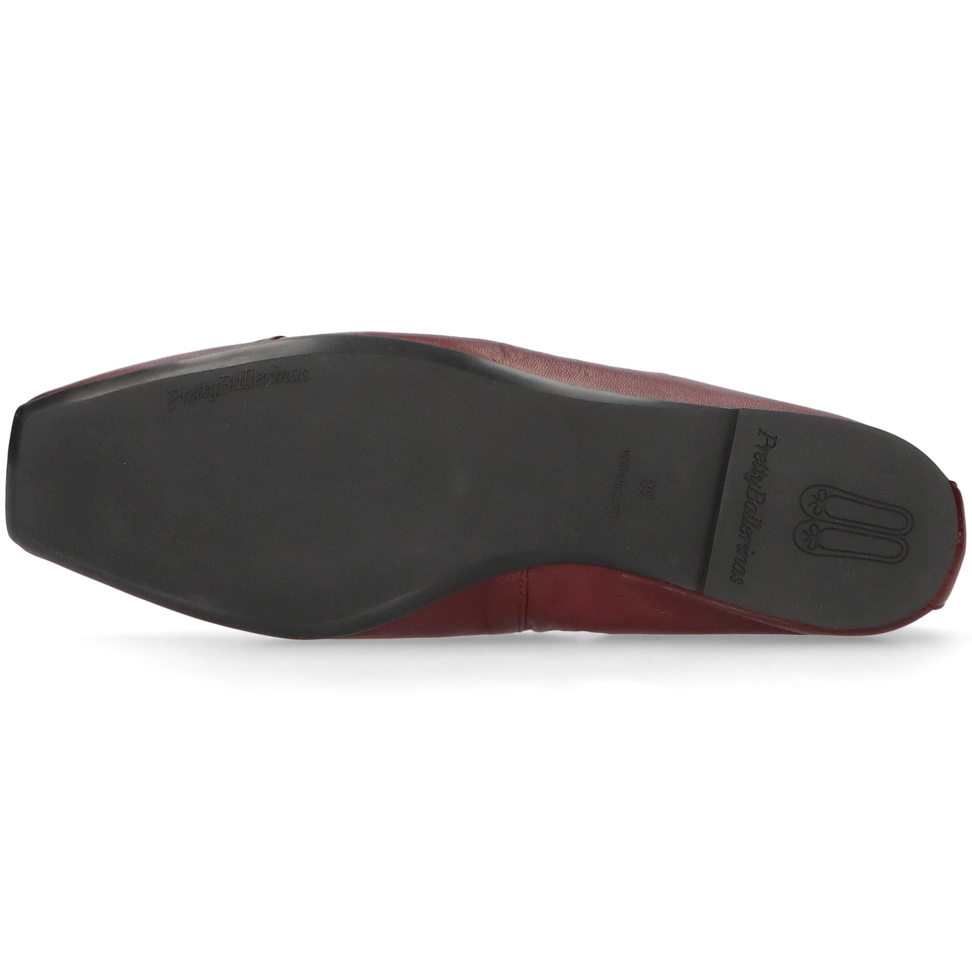 Pretty Ballerinas Rouched Ballet Flat, Alternate, color, Plum