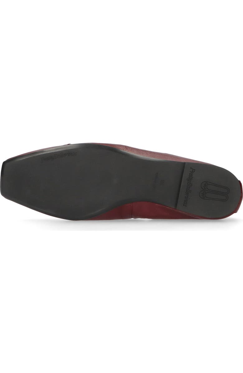 Pretty Ballerinas Rouched Ballet Flat, Alternate, color, Plum