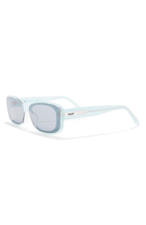 Quay Vibe Check 62mm Small Square Sunglasses In Blue