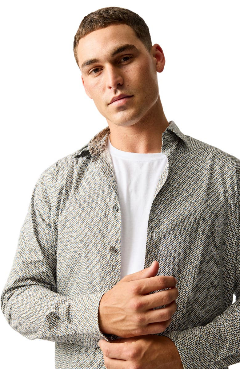 Rodd & Gunn Henderson Valley Long Sleeve Button-Up Shirt, Alternate, color, Maple