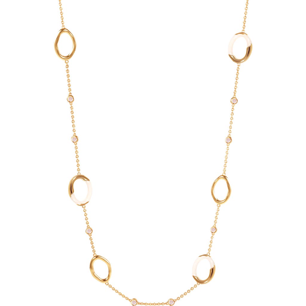 Rc Retro Chic Time Ripples Necklace In Gold