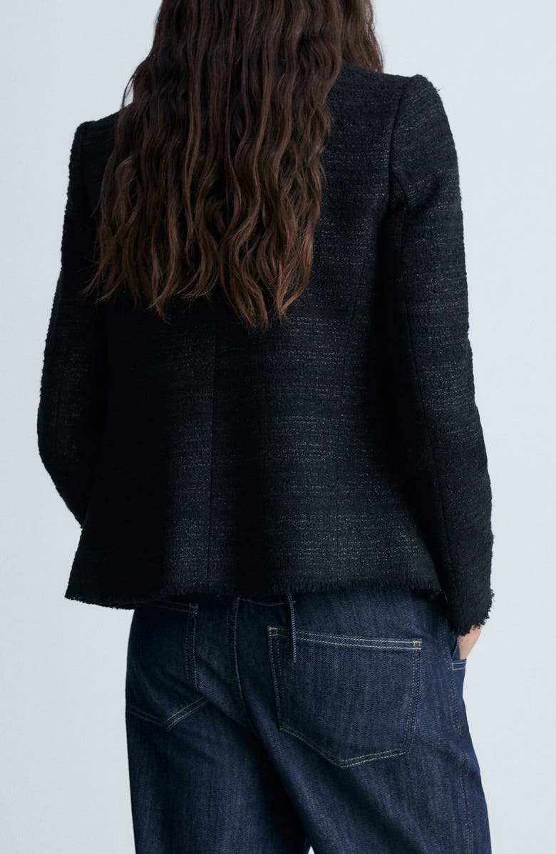 MANGO Pocket Tweed Jacket, Alternate, color,