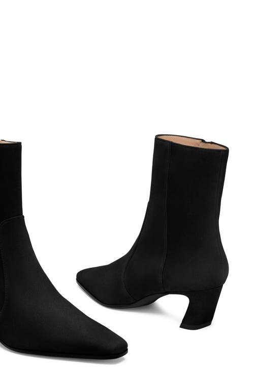 Stuart Weitzman Stassi Zip Bootie 50 In Black